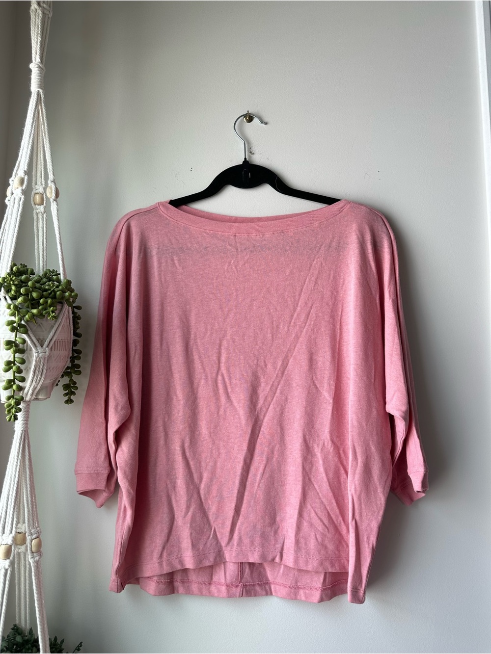 Barefoot Dreams Soft Pink Boatneck Dolman Top